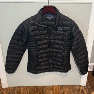 PATAGONIA Puffer Down Sweater Jacket Black Women's Small Packable 800 Down Fill